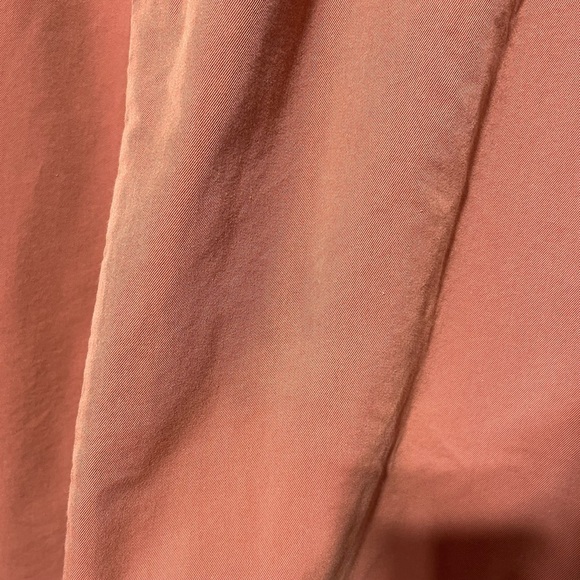 & Other Stories Relaxed Straight Leg Pleated Tailored Trousers Rust Red Size 4 - Picture 11 of 16